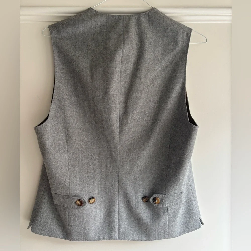 Brunello Cucinelli Gray Wool Vest/Waist Coat - Picture 2 of 4